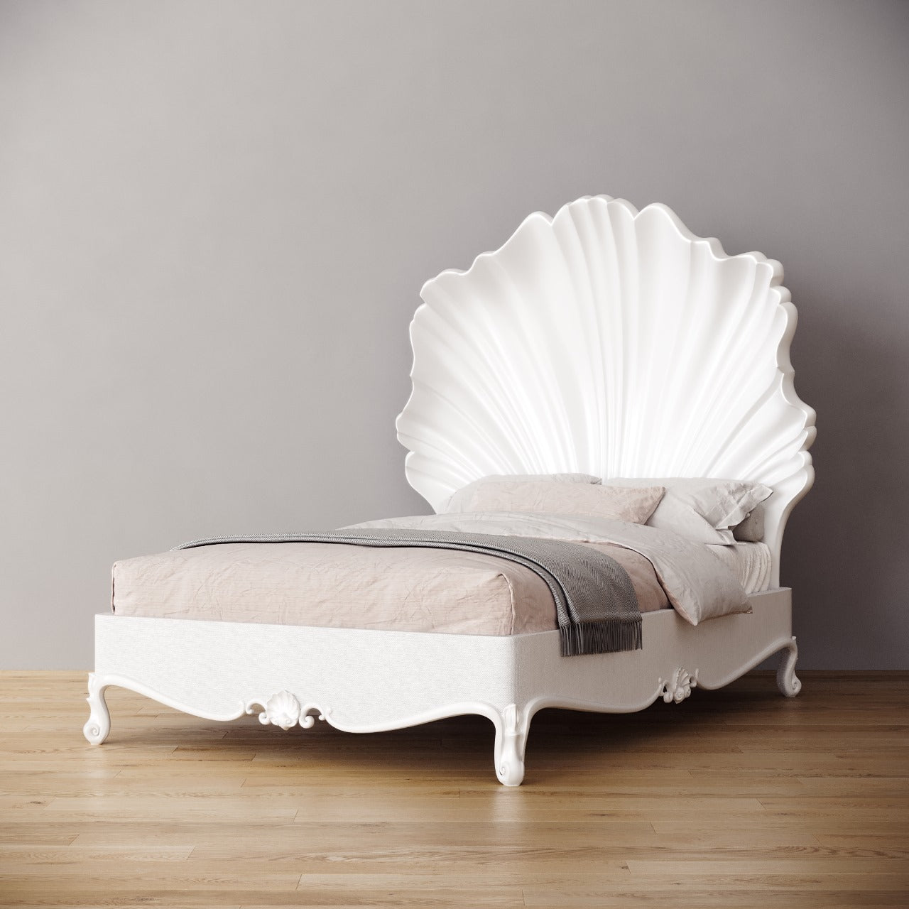 Scalloped Shell Bed Double Size