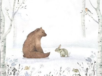 The Bear and The Rabbit Wallpaper